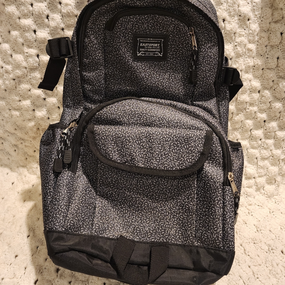 Black With Grey Eastsport Backpack - image 1